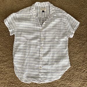 Short Sleeve Linen Button Down